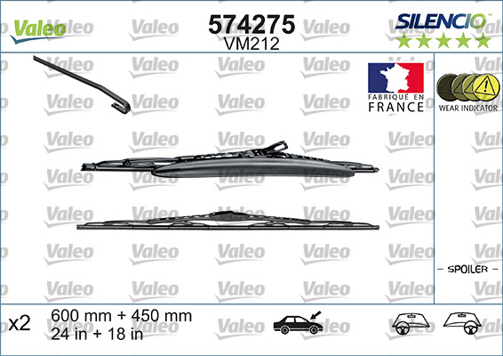 Spazzola tergi - 574275 VALEO